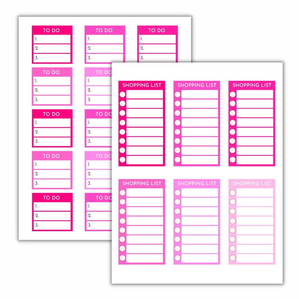 Pink Planner Stickers Set - Picture 2 of 6